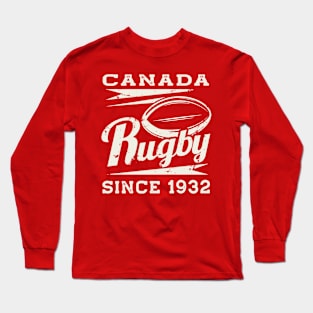 Vintage Canada Rugby Since 1932 Long Sleeve T-Shirt